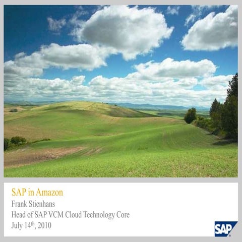 SAP Cloud Infrastructure Strategy @ Amazon Exec Event