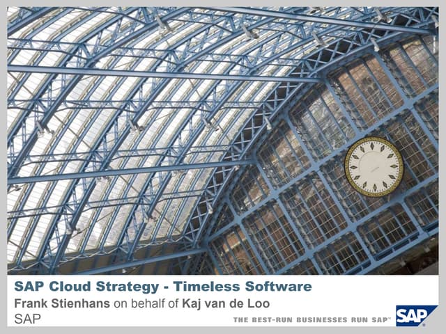 SAP Cloud Strategy
