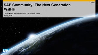 SAP Community - The Next Generation #sitHH