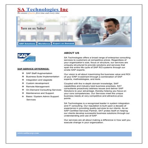Sap Consulting Practice Brochure