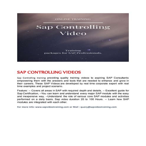 SAP CONTROLLING