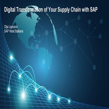 SLA 2016 Digital Supply Chain - Olja Lapčević, SAP West Balkans