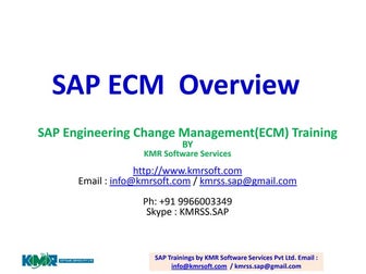 SAP Engineering Change Management(ECM) 