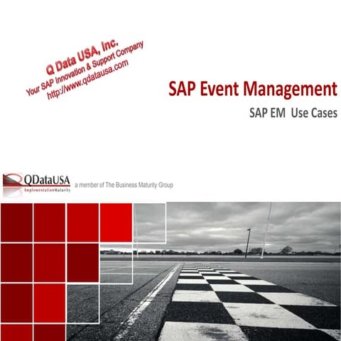 SAP Event Management Use Cases