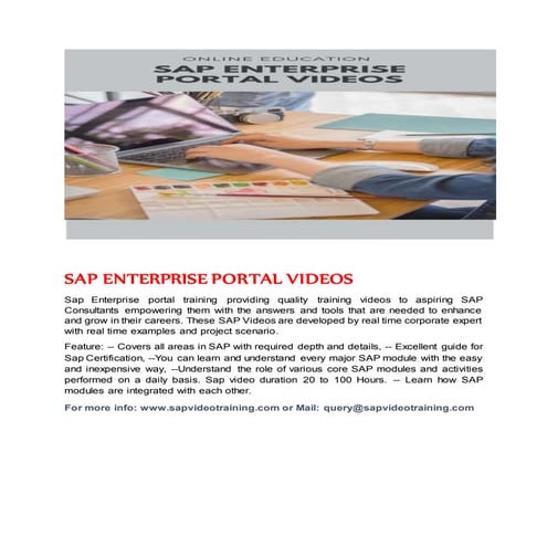 SAP ENTERPRISE PORTAL