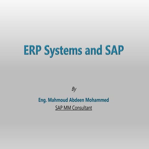 Sap Overview 