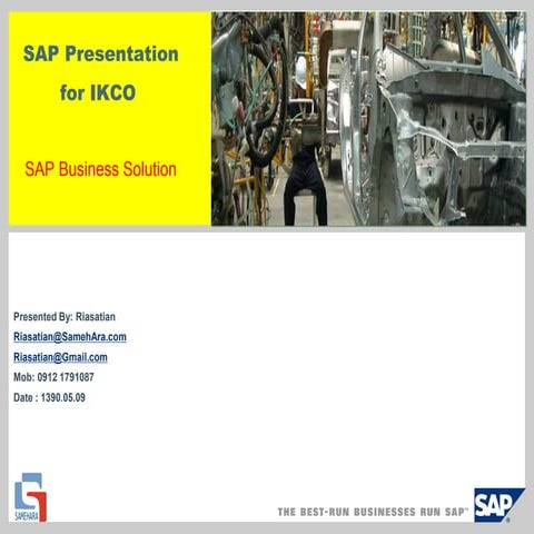 SAP ERP Presentation for IKCO