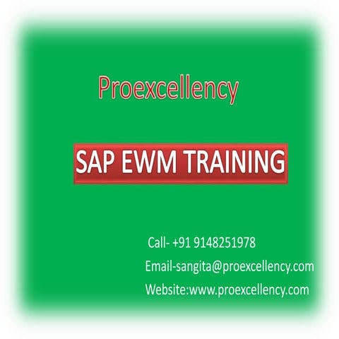 SAP EWM Online training