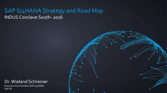 Sap Executive Keynote   Dr. Wieland Schreiner, EVP - SAP AG
