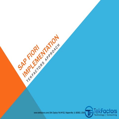 SAP FIORI Implementation From Tekfactors