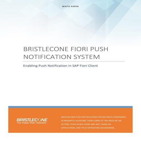 Sap fiori push notifications | PDF