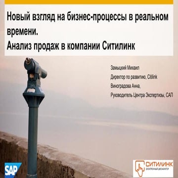 Результаты пилотного проекта по SAP Process Mining в компании Ситилинк