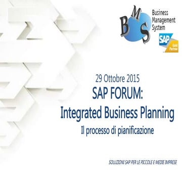BMS SAP FORUM 2015