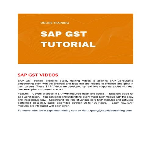 SAP GST