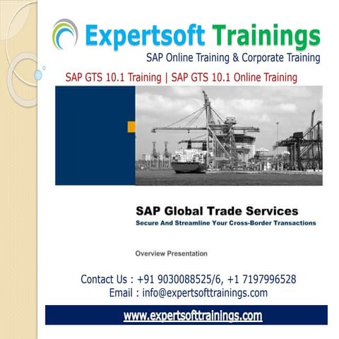 SAP GTS Online Training