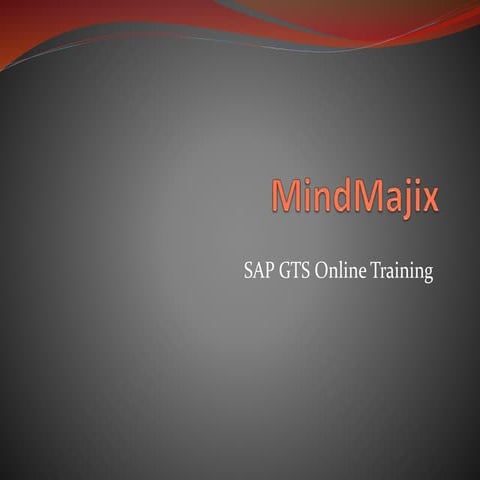 SAP GTS Training