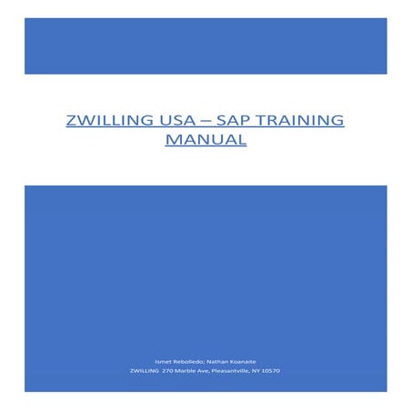 SAP GUI System Training Manual (Web Browser Version 1.0 Draft).docx