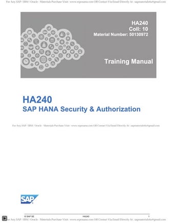Sap ha240   col10 - hana sp10 version latest sample