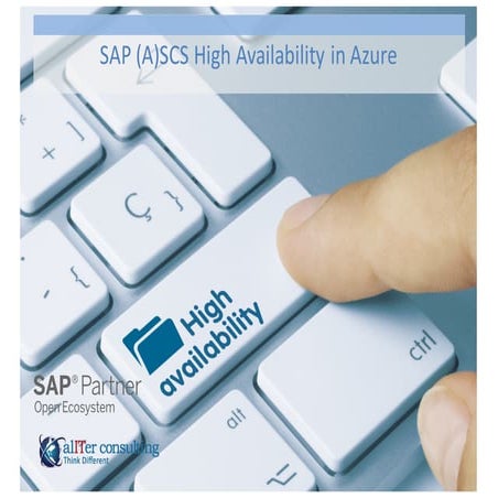High Availability of SAP ASCS in Microsoft Azure | PPT