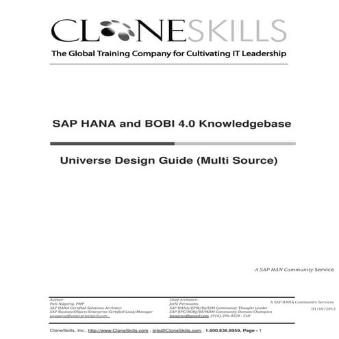 Sap hana and bobi 4.0   universe design guide (multi source) v3