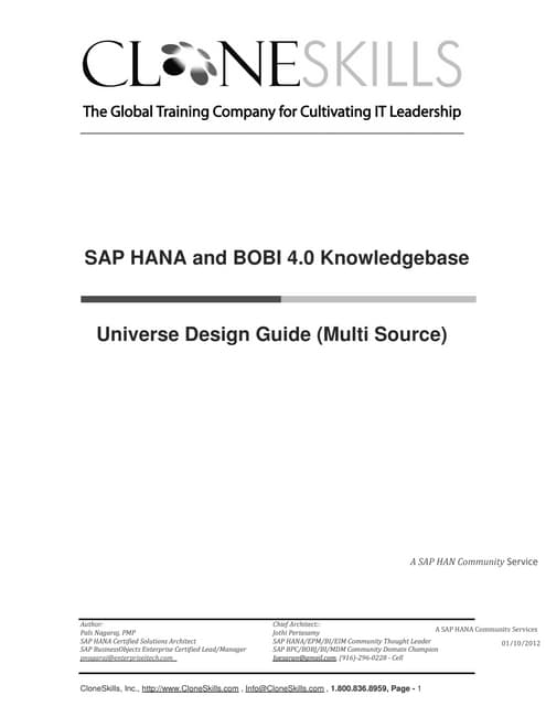 Sap hana and bobi 4.0   universe design guide (multi source) v3