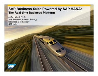 Sap hana by jeff_word
