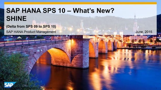 SAP HANA SPS10- SHINE