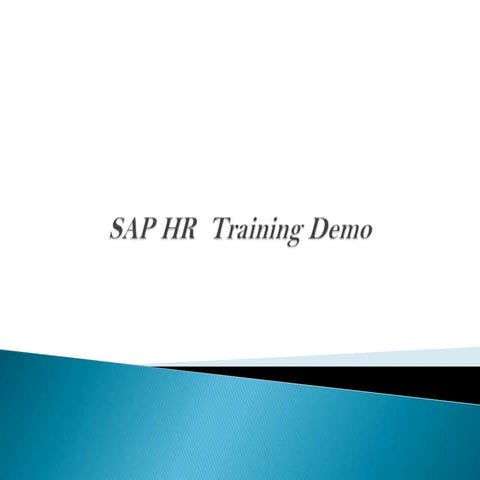 Sap hr training demo