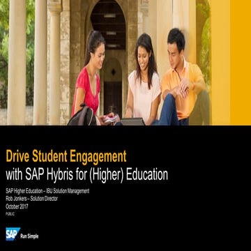 SAP Hybris for Student Engagement