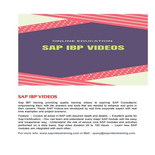 SAP IBP