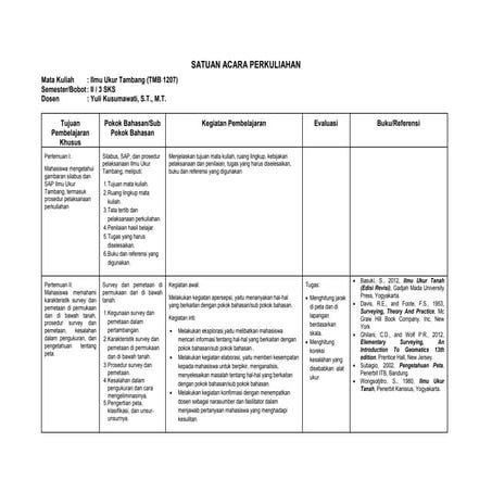 SAP Ilmu Ukur Tambang