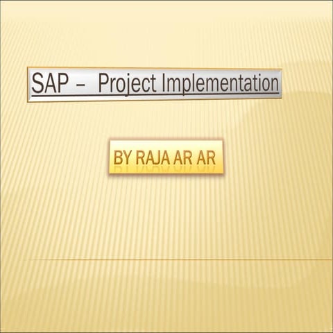 Sap implementation