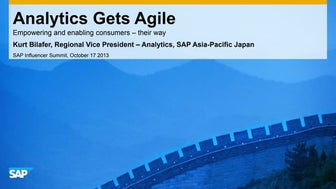 Analytics gets Agile