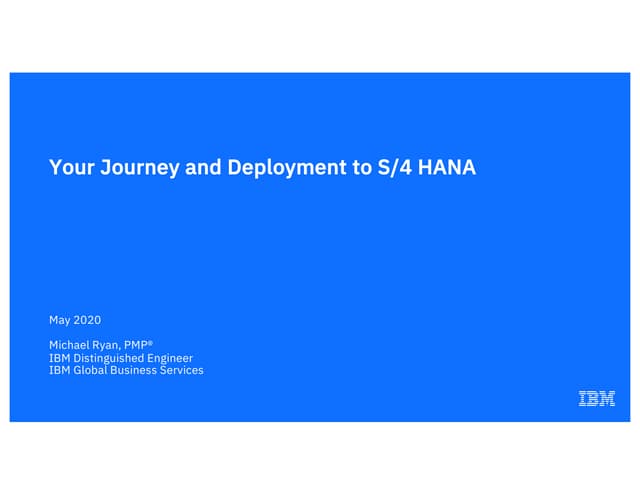 SAP S/4HANA cloud editions or On Prem? Demystifying the options and cost bene...
