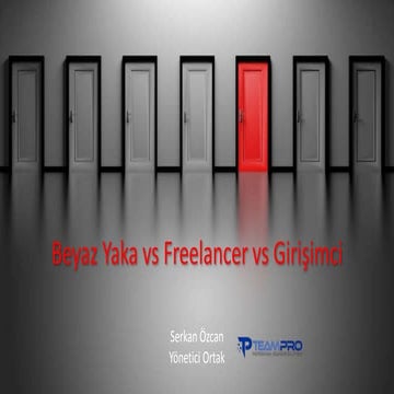 SITIST 2018 Part 1 - Employee vs Freelancer vs Entrepreneur