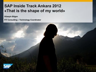 SAP Inside Track Ankara 2012: That is the shape of my world
