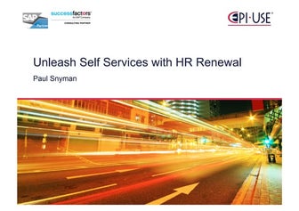 Unleash SAP Self Services with HR Renewal