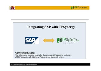 SAP Integration for Supply Chain Management
