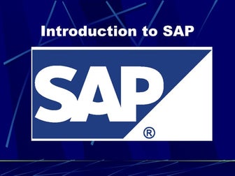 Sap Intro