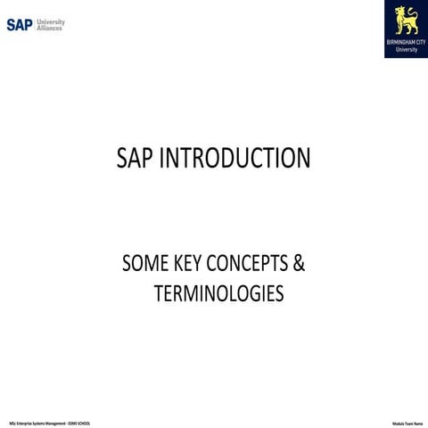 Sap introduction2011 | PPT