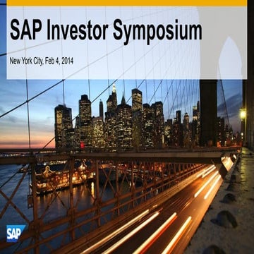 Sap investor symposioum