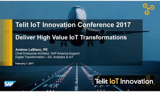 Sap IoT Transformation Best Practices
