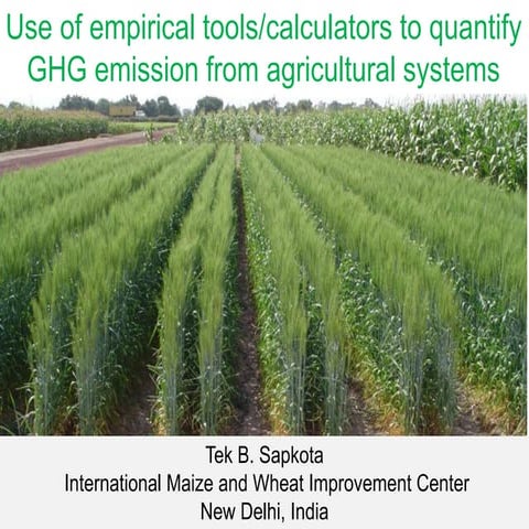 Sapkota, Tek - Climate Food and Farming CLIFF Network annual workshop Novembe...