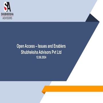 SAPL - Brief Synopsis  OA Issues and Oportunities June 2024.pptx