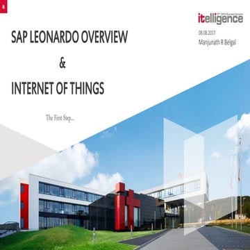 SAP Leonardo Overview and Internet of Things Basics