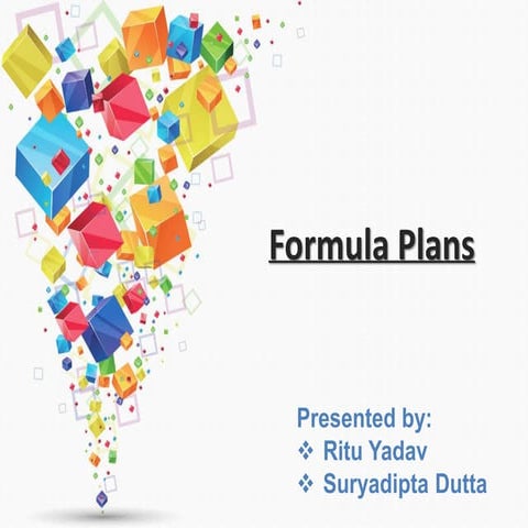 Formula Plan in Securities Analysis and Port folio Management