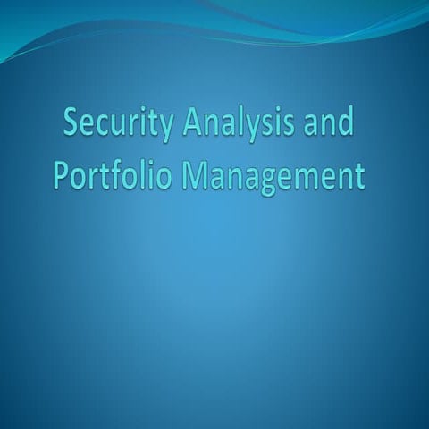 Security Analysis and Portfolio Management -  Investment-and_Risk