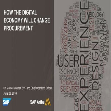 The future of the CPO - Marcell Vollmer, SAP Ariba.