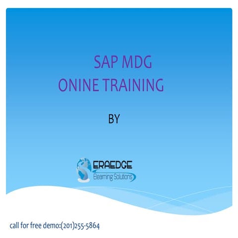 SAP MDG PRESENTATION