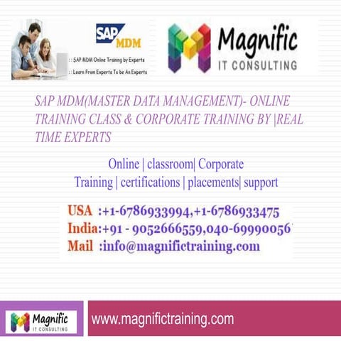 sap mdm online training tutorial in Mumbai
